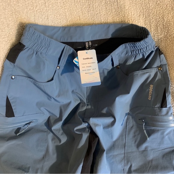 MagcoMsen Outdoor Sport Shorts 32” 5 pockets, belt loops, Blue - Picture 2 of 7